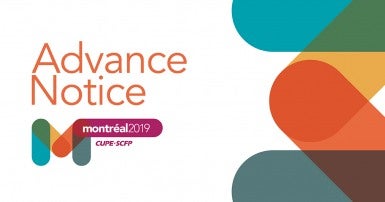 National Convention 2019 Advance notice National Convention 2019 Advance notice