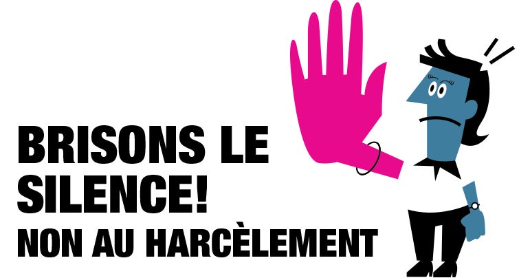 Brisons Le Silence ! Non Au Harcèlement - Dépliant | Syndicat Canadien ...