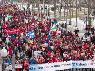 Marche Action Climat à Québec 11 avril 2015