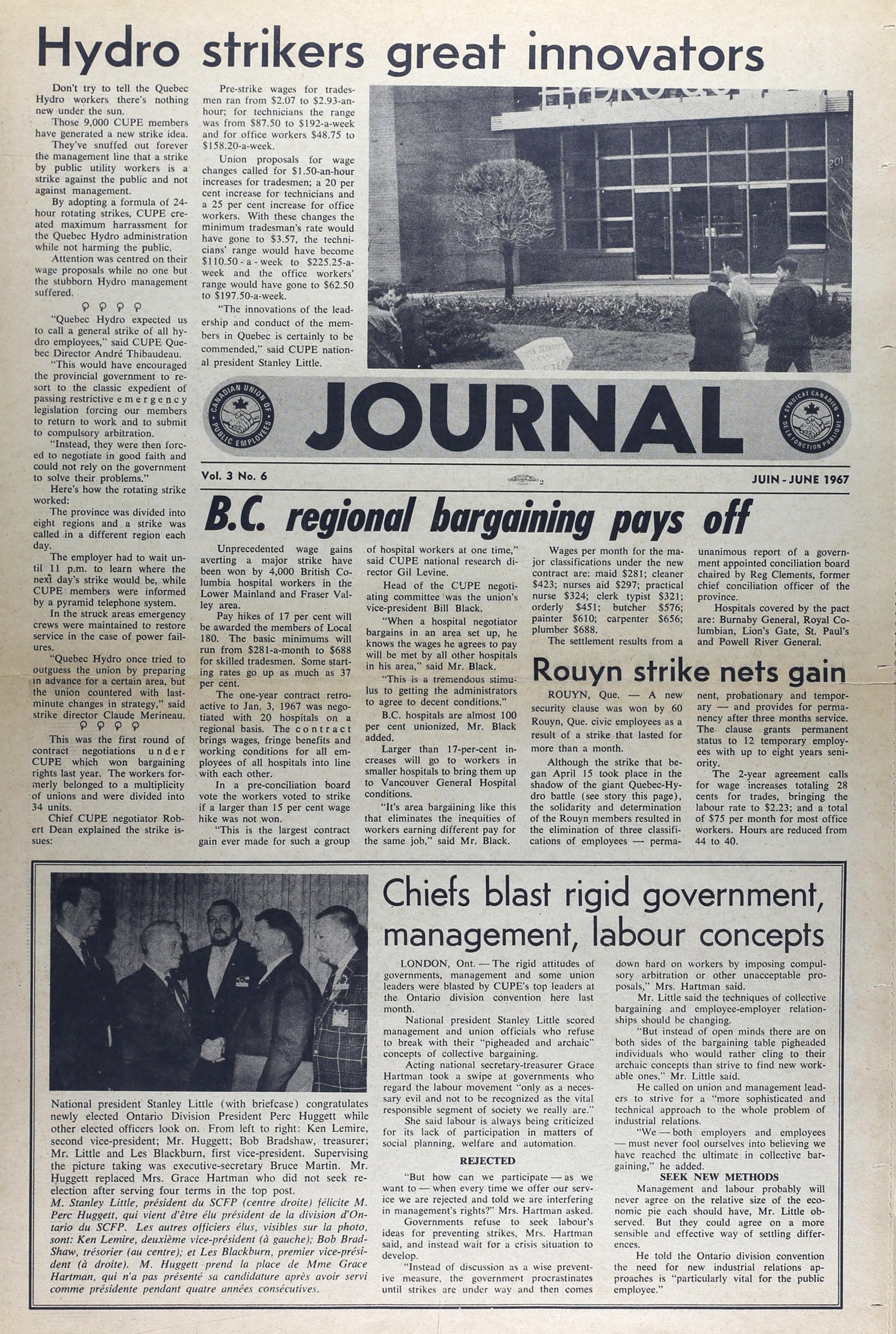 Journal, CUPE, June 1967, p.1  