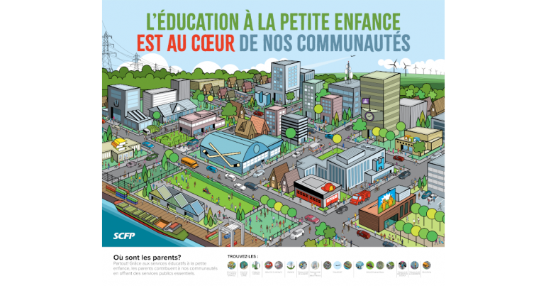 Affiche de la campagne Pleins feux sur l'éducation à la petite enfance