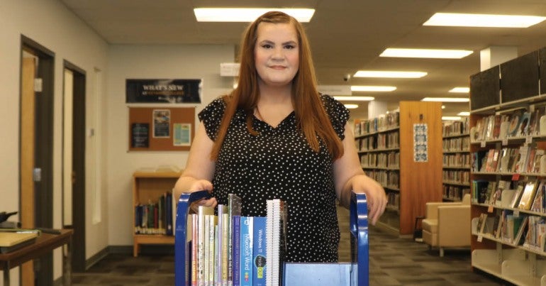 Photo of Kathleen Brennan, library worker