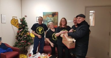 Conseil des syndicats des foyers de soins du Nouveau-Brunswick ont organisé une occupation pacifique du bureau de la ministre du Développement social, à Fredericton