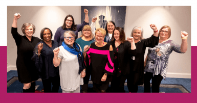 Candace Rennick et les femmes membres du NEB