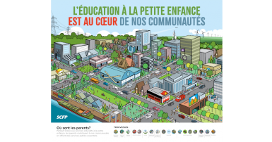 Affiche de la campagne Pleins feux sur l'éducation à la petite enfance