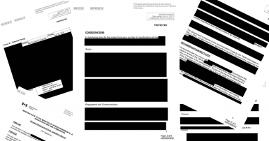 Blacked out documents