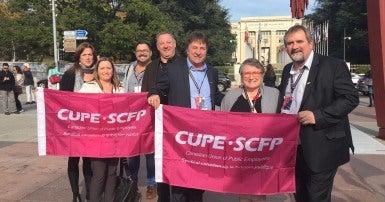 La délégation du SCFP au 30e Congrès mondial de l’ISP