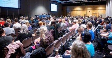 Members at CUPE's education sector meeting