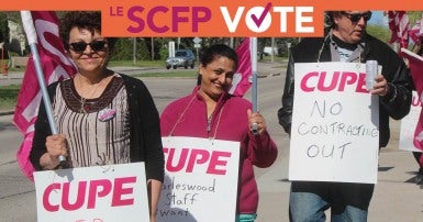 Bons emplois : Le SCFP vote