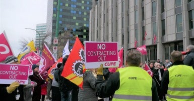 CUPE Local 1063 Information Rally, November 8, 2022 WCB Manitoba