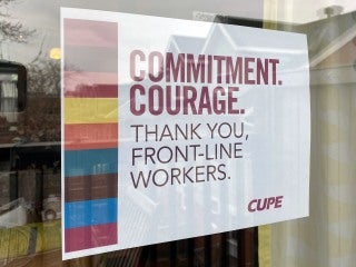 Courage. Commitment. Thank you front-line workers.