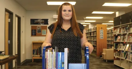 Photo of Kathleen Brennan, library worker