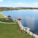 Ariel view of the City of Chestermere, Alberta