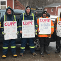 Locked out municipal employees at the Town of Holyrood