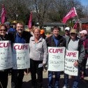 CUPE national leaders bring solidarity message to striking CUPE 4325 picket line CUPE national leaders bring solidarity message to striking CUPE 4325 picket line