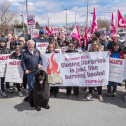 CUPE NL members protest library closures CUPE NL members protest library closures