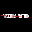 The word discrimination with a red line through it