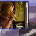 Screenshot from video of man drinking water