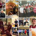 Images of food service workers at Mount Allison at work