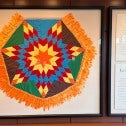 The Star Blanket, a quilted blanket in CUPE's lobby