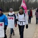 Picket line support for striking faculty at UNBC