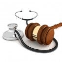 Stethascope and gavel Stethascope and gavel