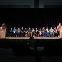 Sector council attendees on stage