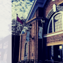 Web banner. No text. CUPE NL logo and photo of Grand Falls-Windsor town hall