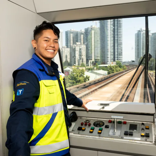 CUPE 7000 worker on Skytrain