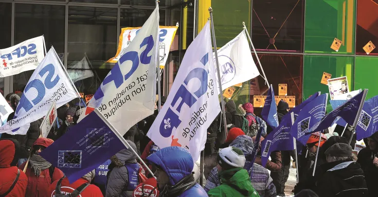 Quebec- austerity protest 