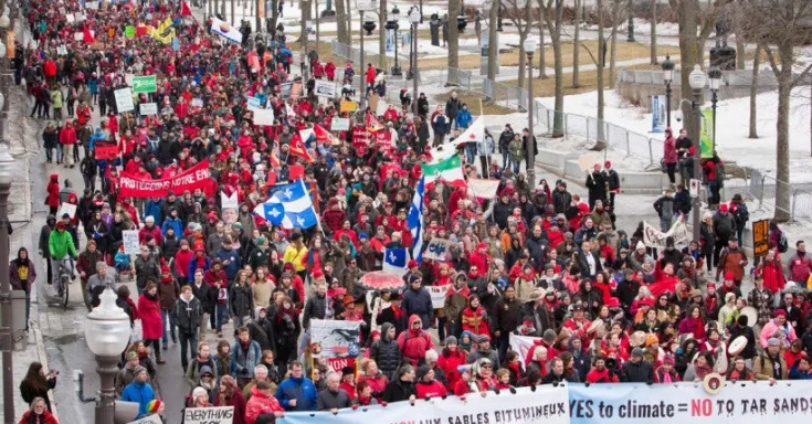 Marche Action Climat à Québec 11 avril 2015