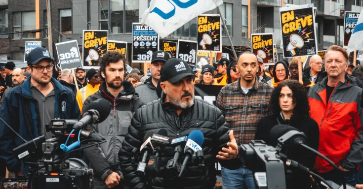 Grève Strike Ville de Montréal City