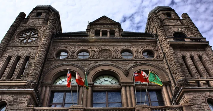 Front façade of Queen's Park 