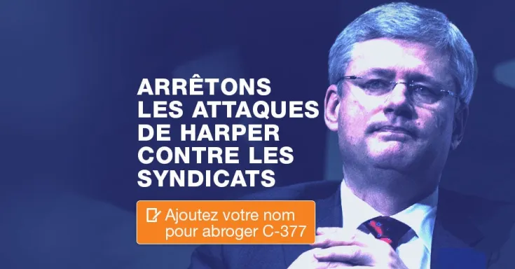 Ajoutez votre nom pour abroger C-377