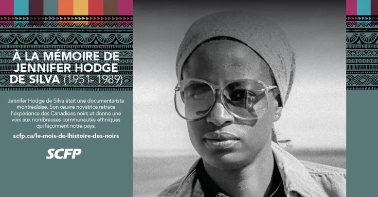 Jennifer Hodge de Silva, une documentariste montréalaise. Son oeuvre novatrice retrace l’expérience des Canadiens noirs et donne une voix aux nombreuses communautés ethniques qui façonnent notre pays.
