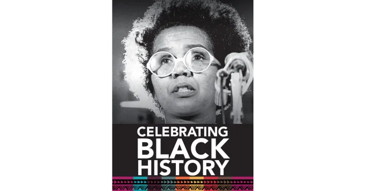 Photo of Rosemary Brown with text Celebrating Black History