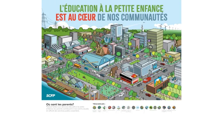 Affiche de la campagne Pleins feux sur l'éducation à la petite enfance