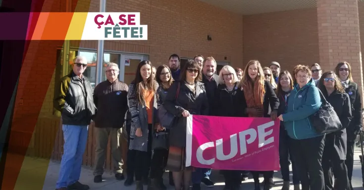 Le SCFP célèbre la victoire du SCFP 1949