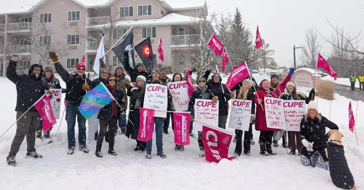 People holding flags 