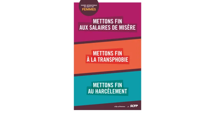Affiche pour la Journée internationale des droits des femmes