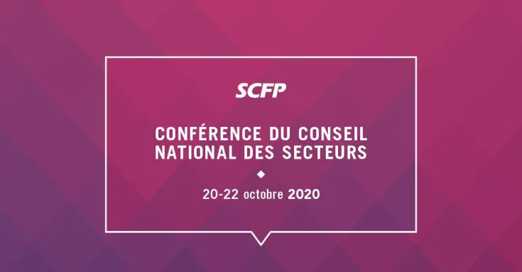 Conférence du Conseil national des secteurs, 20-22 octobre, 2020