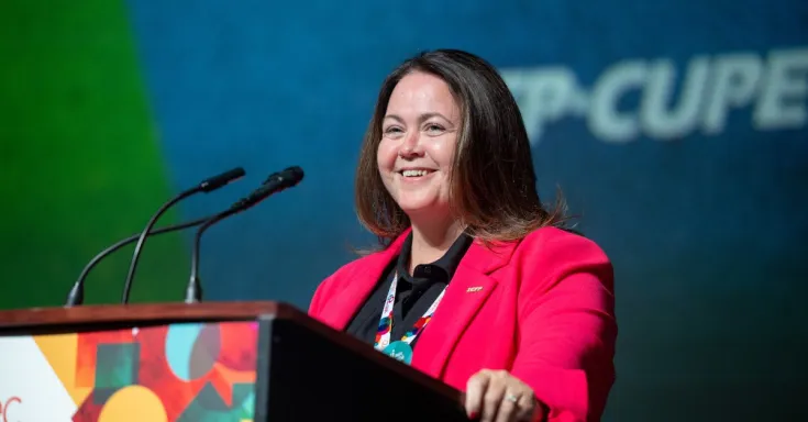 Candace Rennick at CUPE National Convention 2023