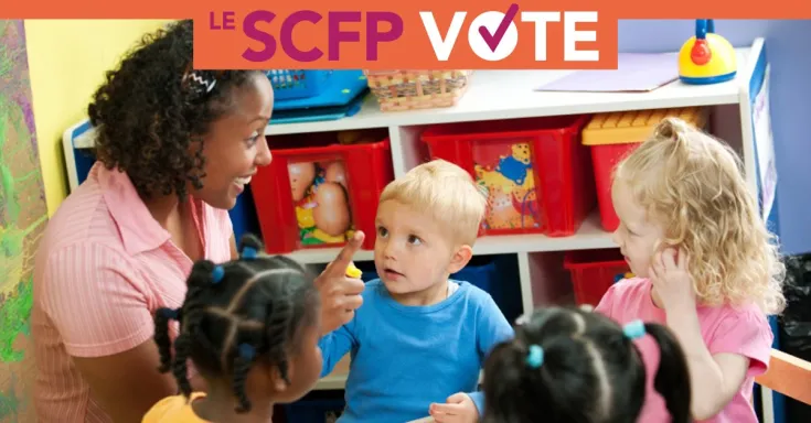 Garde des jeunes enfants: Le SCFP vote