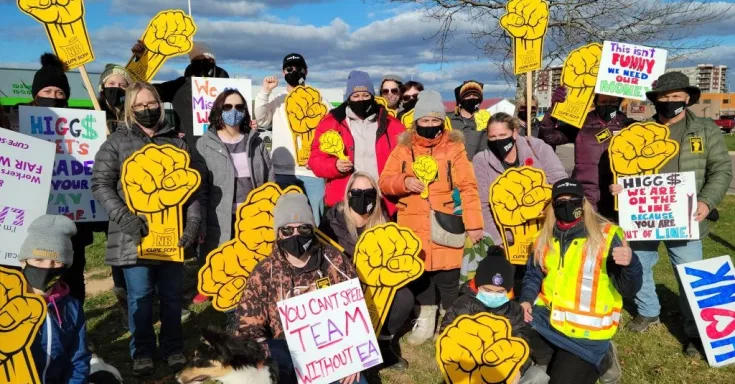 CUPE NB members on strike