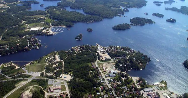 Aerial view of Kenora Ontario