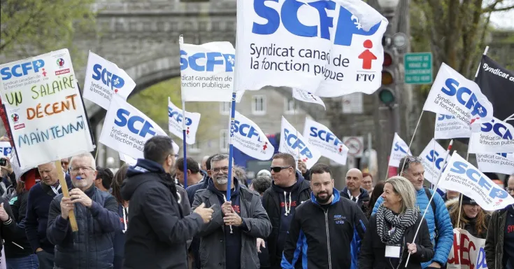 Manifestants du SCFP