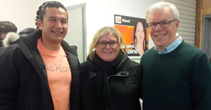 Wab kinew, Kelly Moist and Greg Selinger 