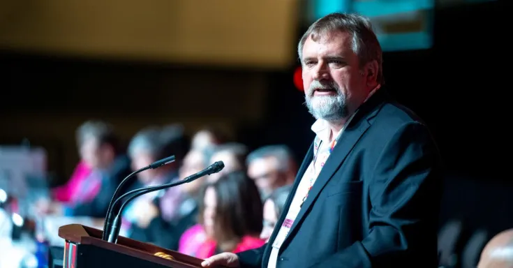 Mark Hancock at CUPE National Convention 2023