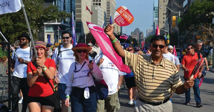 S’exprimer haut et fort pour un canada meilleur - Action politique : faits saillants du SCFP en 2015