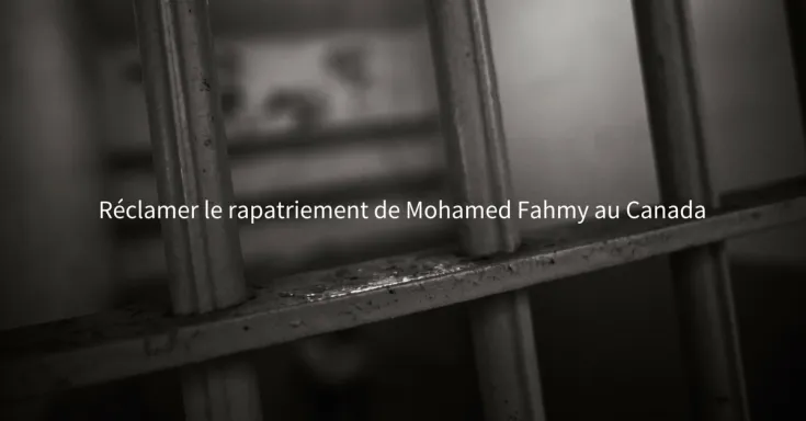 Reclamer le rapatriement de Mohamed Fahmy